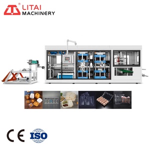 3 Stations Semi-Automatic Fully-Automatic Vacuum Thermoforming Machine PET/PP/PS/PVC Bowl Tray Plate Box <strong>Cover</strong> Maker Pump - Product Image 1