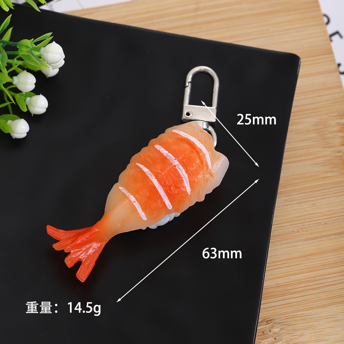 Sushi con colas de gambas - hebilla