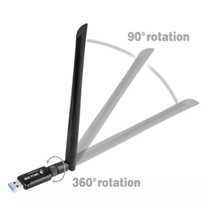 HG 1200M RTL8812AU 2.4G & 5.8GHz双频USB 3.0 WiFi加密狗网卡双频无线Wifi适配器 - Product Image 3