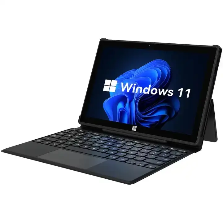 Venta al por mayor 10,1 pulgadas Surface portátil 2 en 1 Windows 11 8GB + 128GB Wifi Tablet PC con pantalla táctil con teclado para los negocios