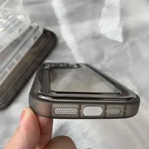 Ins Style Transparent Air Cushion Mobile Phone Case for iPhone 15 14 13 Plus Smooth Glossy Line Design Phone Cover for <strong>Apple</strong> - Product Image 4