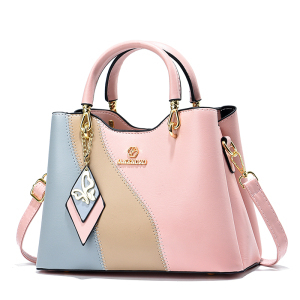 pink with blue