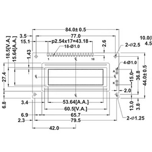 Pantalla 122x32 Cob Transflective Positivo Monocromo Panel Lcd Pantalla Gráfico Módulo Lcd para escalas - Product Image 4