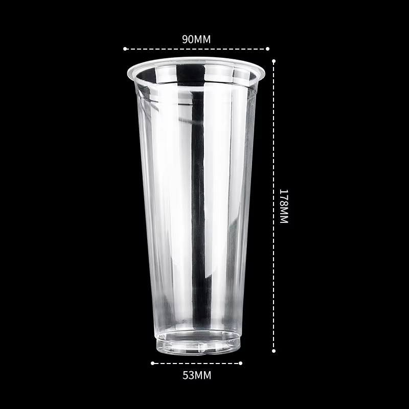Gobelet transparent sans couvercle ni logo
