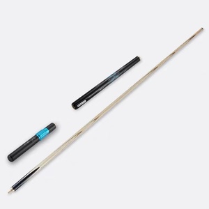 SLP Snooker Cue genişletici ve deri işaret çantası ile 3/4 eklemli el yapımı turkuaz kakma - Product Image 5