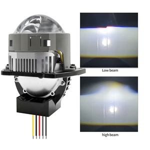 Fabrika özelleştirilebilir Bi projektör Lens 140W 15000LM süper parlak RHD LDH düz lazer Bi projektör Lens araba için Led far - Product Image 5