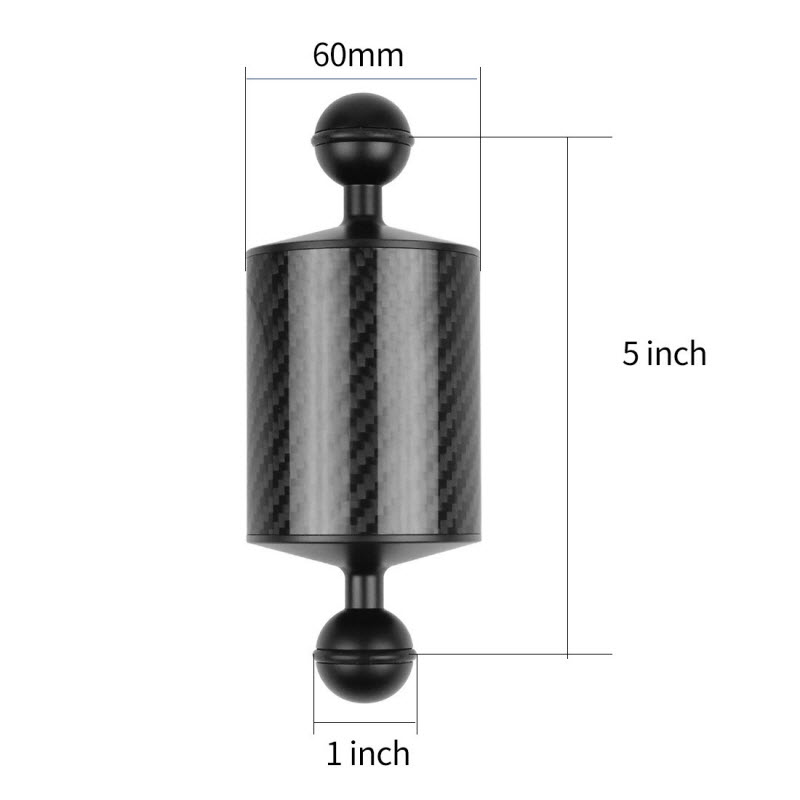 5 pouces noir (flottabilité 100g)
