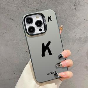 Lumeiラッキーレター電話ケースforIPhone11 12 13 14 15 ProMax滑り止めおよび落下防止保護カバー - Product Image 5