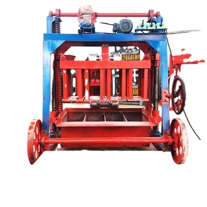 コンクリートセメントレンガ敷設機手動インターロッキング半自動ポータブルセメントブロック機 - Product Image 1