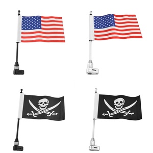 Motorcycle Rear Luggage Rack <strong>Flag</strong> Mount Pole USA American National <strong>Flag</strong> for Honda Goldwing GL1800 GL1500 GL1200 2001-2012 - Product Image 2