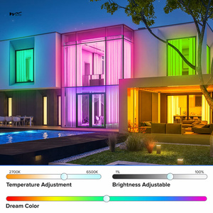 RGBCCT doppia striscia LED per dati 505050smd 16.4FT 60LED/m 10 Pixel/m 5 colori in 1 telecomando a caccia di strisce di luci colorate - Product Image 6