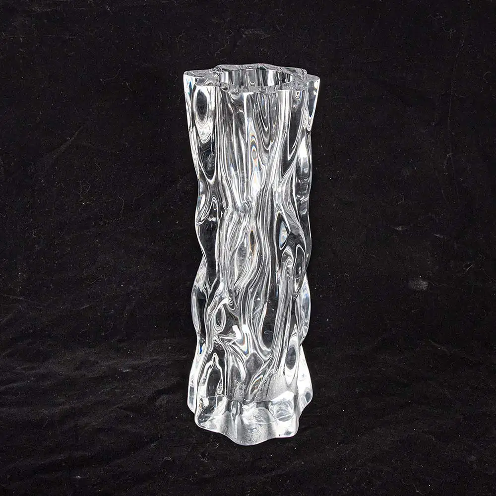 Vase en résine transparente pour mariage, modèle minimaliste et élégant, design simple et créatif, décoration de fleur ondulé, pour la maison, 1 pièce