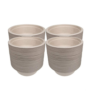 Biyobozunur yemek takımı tek kullanımlık Compostable bambu Pulp <span class=keywords><strong>8oz</strong></span> Bagasse dikdörtgen kase