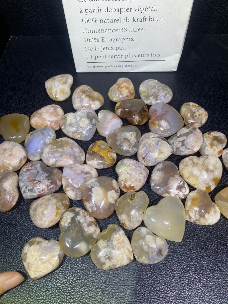 coeur d'agate fleur