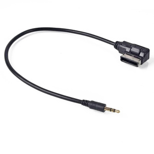 AMI MDI <span class=keywords><strong>Interface</strong></span> para 3.5mm macho Aux plug Cabo para Benz Car Stereo <span class=keywords><strong>Audio</strong></span> entrada Adaptador Compatível para Mercedes-Benz