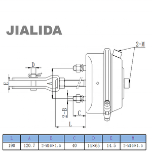 Bộ Truyền Động Phanh Khí Đơn T30 Buồng Phanh Lò Xo Xe Tải Màng Chắn Buồng Phanh DAF-834484 4231079000 - Product Image 5