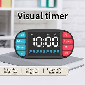 Neuer minimalisti scher Faux-Griff Visual Timer Wecker Spaß Pädagogische Countdown-Uhr Einstellbare Zeit LED-Anzeige Kinder Timer - Product Image 2