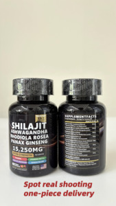 Op voorraad Shilajit <span class=keywords><strong>Ashwagandha</strong></span> Rhodiola capsules Energie, stress & haargroeisondersteuning. - Product Image 2