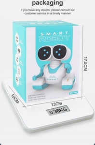 STEM教育玩具子供向け漫画ロボット玩具リモコンライト付き & 音楽機能子供向け教育電子玩具 - Product Image 6