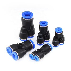 <strong>PW</strong> Series One Touch 3 Way Reducing Air Hose <strong>Tube</strong> Connector Plastic Y Type Pneumatic Quick Fitting air Hose Connectors