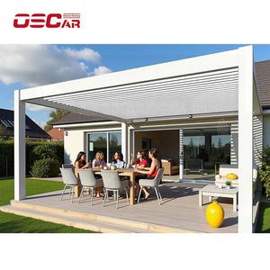 ルーブルバイオクリマティックデザイン屋外パティオガーデン裏庭パーゴラ付き大型可動アルミガーデンシェドパーゴラ - Product Image 2