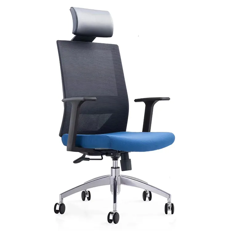 headrest and footrest choiceable General Use italian best price UK style mesh chair fabric office staff chair