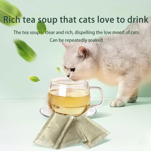 Catnip Tea Natural Catnip regula el estado de ánimo y promueve el agua potable para gatos - Product Image 5
