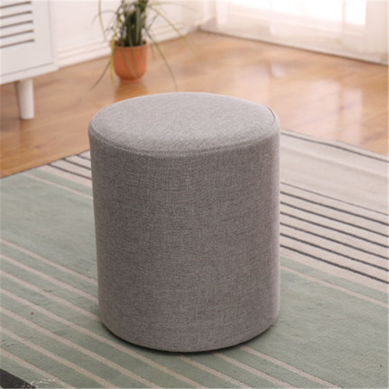 High Quality Footrest Fabric Stool Ottoman Pouf Wholesale Ottoman Stool For Home Furniture