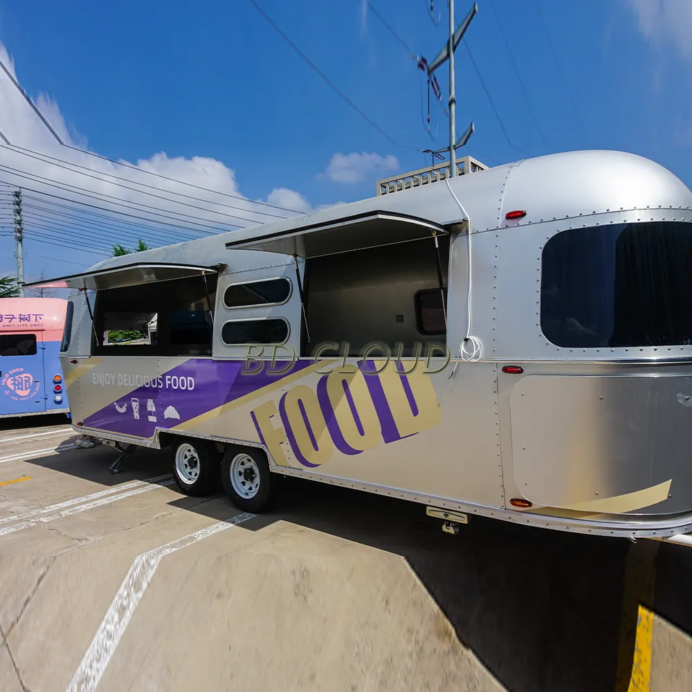 Alimento Van/rua multifuncional projetada nova do ônibus móvel do partido do caminhão do alimento do reboque do alimento exterior personalizada