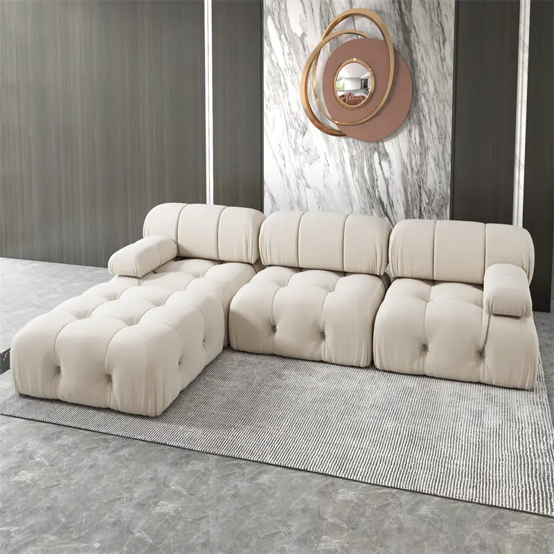 Em estoque, américa, design moderno, sofá de tecido ao vivo, conjuntos de sofá, secções canape dangle, design de salão