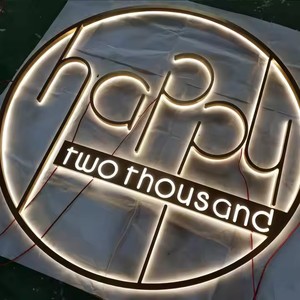 Store Front <span class=keywords><strong>LED</strong></span> 3D Signage Espelho Acabamento Backlit Letras acrílicas para Office Retail Shop Publicidade para Decorações Car Company