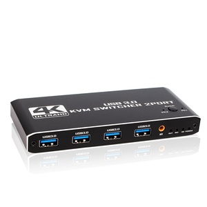 USB3.0 KVM2 in <strong>1</strong> Out Switcher 4K60HZ with Infrared Remote Control Upgraded Version Supports HD <strong>Output</strong> Custom logo Printing