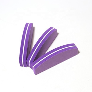 บัฟเฟอร์ขนาดเล็กสำหรับเล็บ100/180กรวดสองด้านสีม่วงตะไบเล็บ180/240บัฟเฟอร์บล็อกขนาดเล็ก - Product Image 4