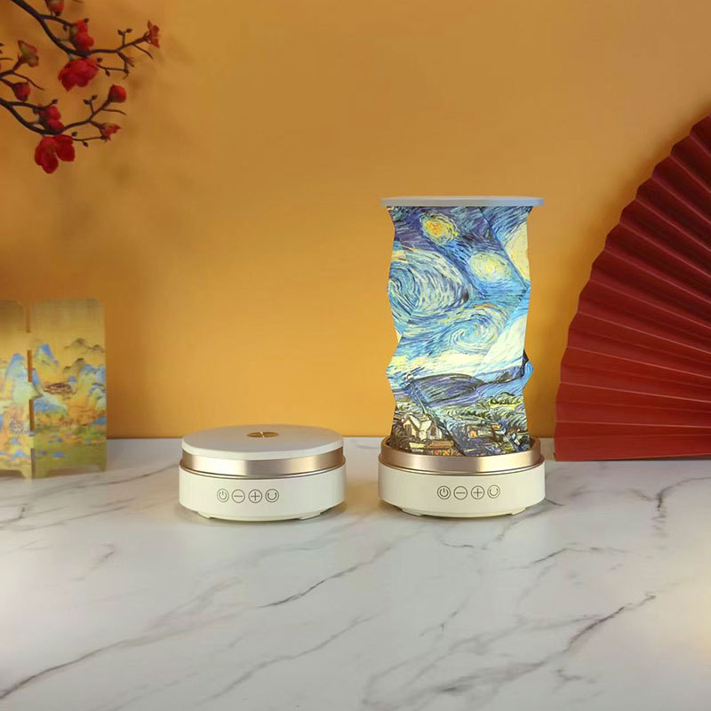 White-van gogh starry night-dynamic rotary
