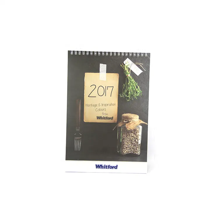 Impression personnalisée Mini Stand Flip Calendar 2024 personnalisé de haute qualité Calendrier de table quotidien personnalisé 365 Ensemble cadeau quotidien Calendrier à spirale