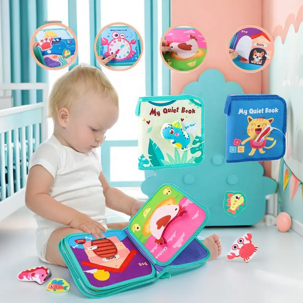 Bambini educazione precoce giocattoli Montessori libro di memoria del bambino Toddle si sentiva occupato gioco da tavolo per bambini in età prescolare attività di apprendimento