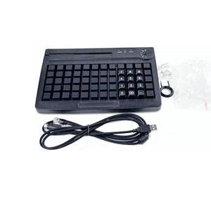 Распродажа 2023, USB PS2, 60 клавиш, цифровая программируемая клавиатура POS с MSR ридером, системы POS