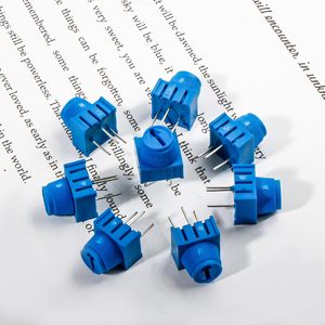 10 pz potenziometro Trim 3386P (10K/100R-500K Ohm) w/manopole-resistore variabile di precisione per progetti fai da te Arduino/lampone Pi - Product Image 4