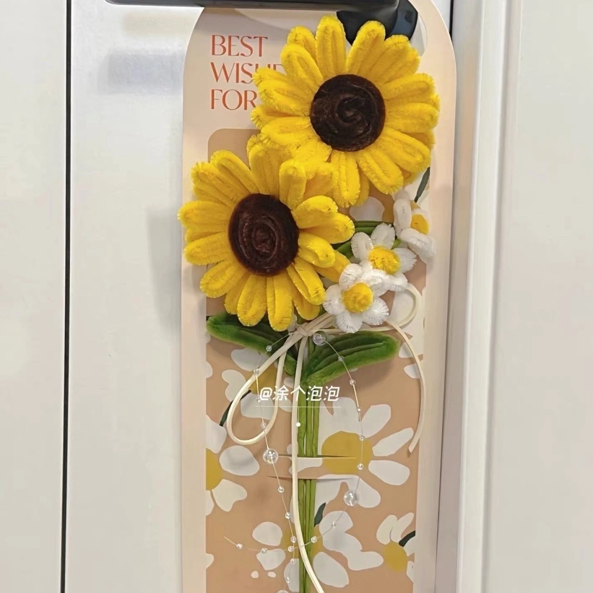 Sunflower card bouquet