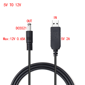 สายแปลงบูสต์ตัวผู้ DC5.5 * 2.1มม. สำหรับเราเตอร์ไฟ LED กล้องวงจรปิด - Product Image 3