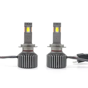 ハイパワー3色ヘッドライト最新120W 3000K 4300K 6500K 3色充電H11 H7 H4 LEDカーヘッドライト - Product Image 5