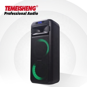 Temeisheng Dual 6.5 Inch BT 5.0 Portable Karaoke Speaker with Circle Led Light PMPO 1000 W Wireless TWS Sound Party Box Speaker - Product Image 4
