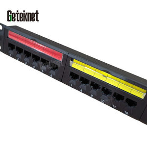 GETEKnet <strong>network</strong> 24 port <strong>patch</strong> <strong>panel</strong> 19inch 1U <strong>patch</strong> <strong>panel</strong> cat6a RJ45 socket 8P8C cat 6a lan <strong>patch</strong> <strong>panel</strong> - Product Image 4