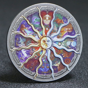 十二星座纪念币精美彩色999古银币 - Product Image 1