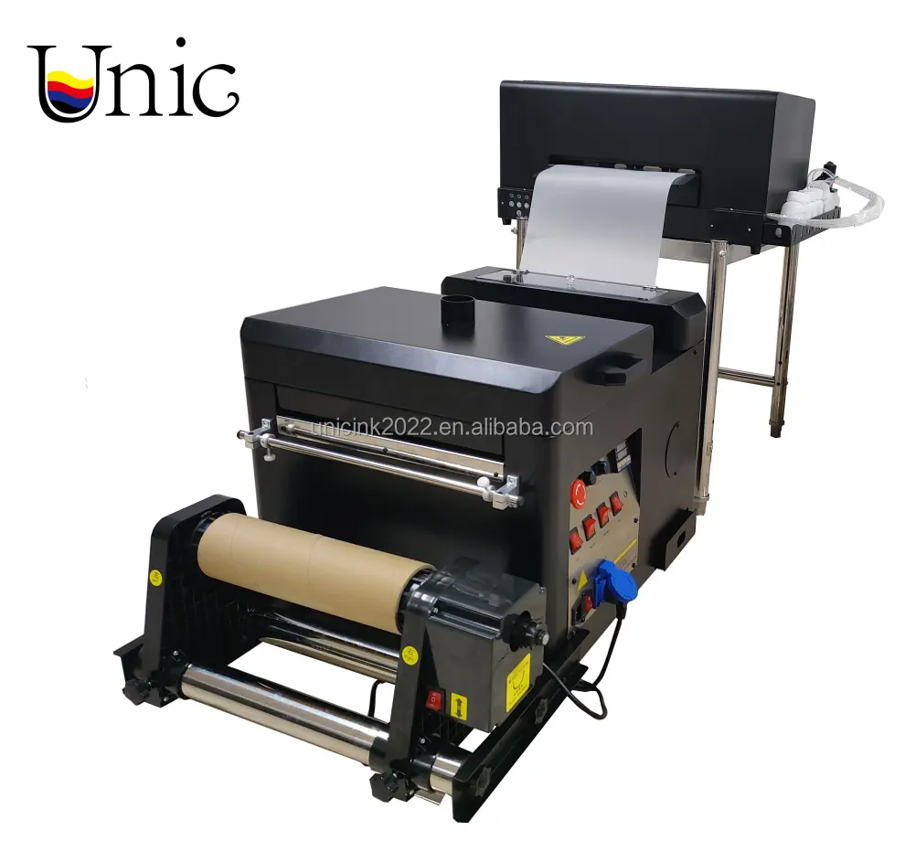 Unic 12 Inch A3 A3 + Gloednieuwe Model Dtf Printer Met Poeder Schudmachine Voor Epson L805 L1800 Xp600 Dtf Printer