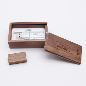 LICHTER Kristall-Holz-LED-Speicherständer leuchten USB-Flash-Laufwerk 2.0 3.0 U-Disch Schlüssel Speicher USB 128 MB 32 GB 128 GB LED-Speicherlaufwerk - Product Image 1