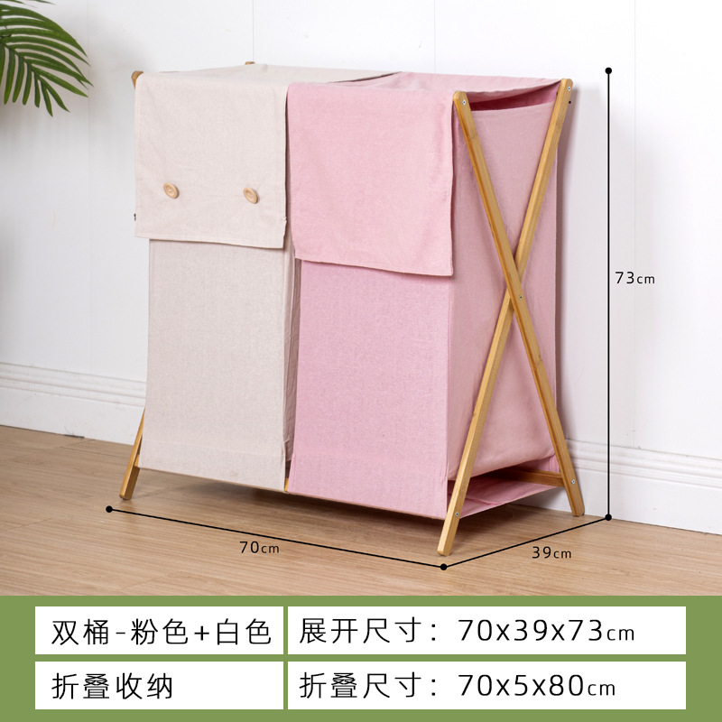 Pink and off-white