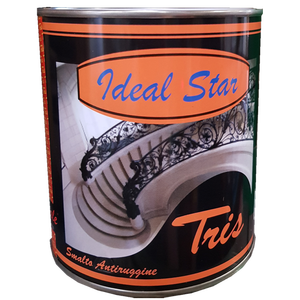 Tris Star 0.375 Lt Anti-Rust Enamel Matt Black Liquid <strong>Coating</strong> for Steel Structure Furniture Industrial and Metal Applications - Product Image 1
