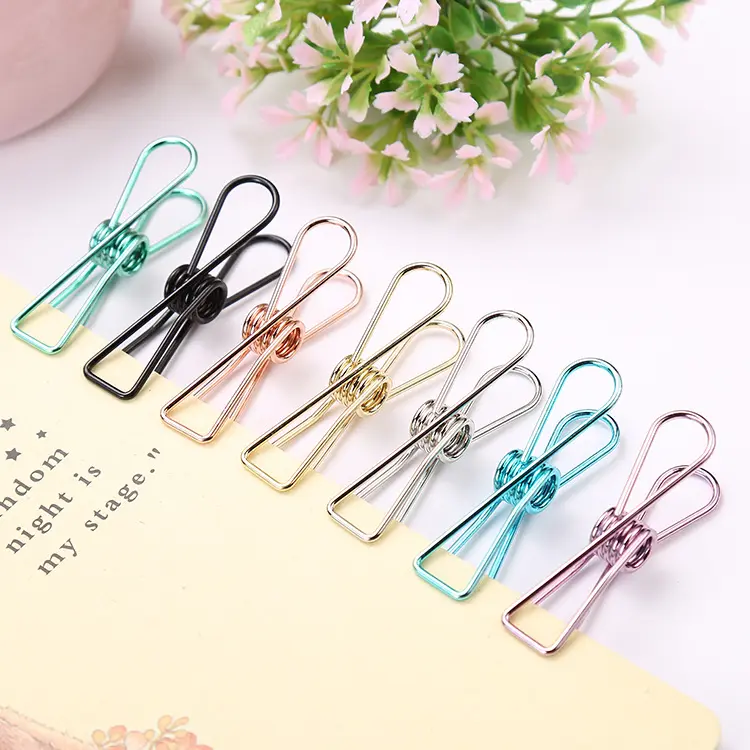 Colorful Clip Gold Paper Clips