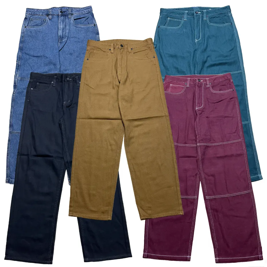 new fashion high quality wholesale straight business casual stretch plus size men's jeans